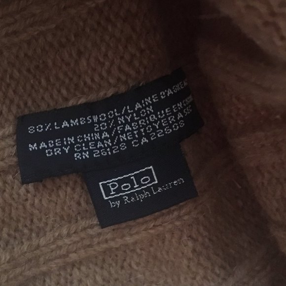 Unworn Polo by RL Mens Toque for Winter - Sandy Brown Tan - Picture 2 of 3